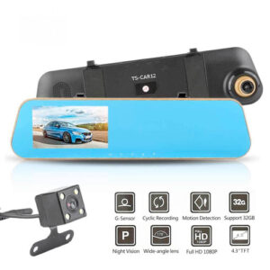 Автовидеорегистратор tds ts car12(69), зеркало+камера