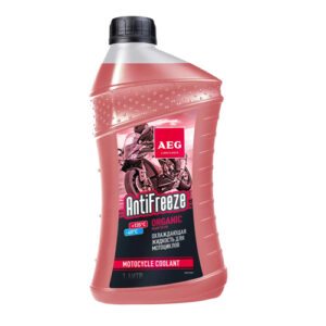 Антифриз aeg antifreeze organik 1 л, 33773, для мототехники, красный
