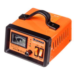 ЕРМАК Зарядное устройство трансформаторное автомат АТЗ 5Р, 0 5a, 6В/12В, металл корпус, регул. тока