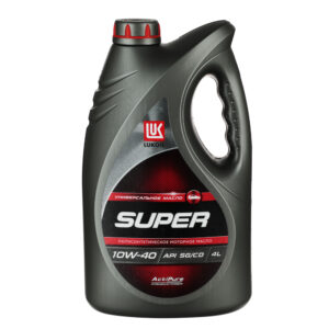 ЛУКОЙЛ Масло моторное Супер полусинтетическое sae 10w 40, api sg/cd, 4л