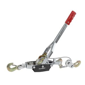 Лебедка ручная рычажная patriot wh 4000r, усилие 4000 кг, трос 3 м