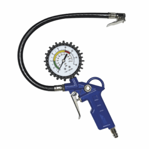 Пистолет для накачки шин с манометром vertextools 9021