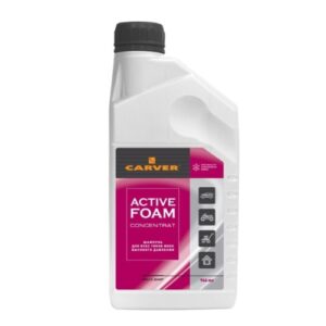 Шампунь концентрат carver active foam для моек, 0,946 л, розовая пена