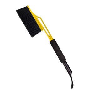 Щетка для снега spin&clean techno со съемным скребком для льда, 58 см, cosmic yellow