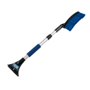 Щетка для снега со скребком oktan flap, телескопическая ручка, 700 1000 мм, черная